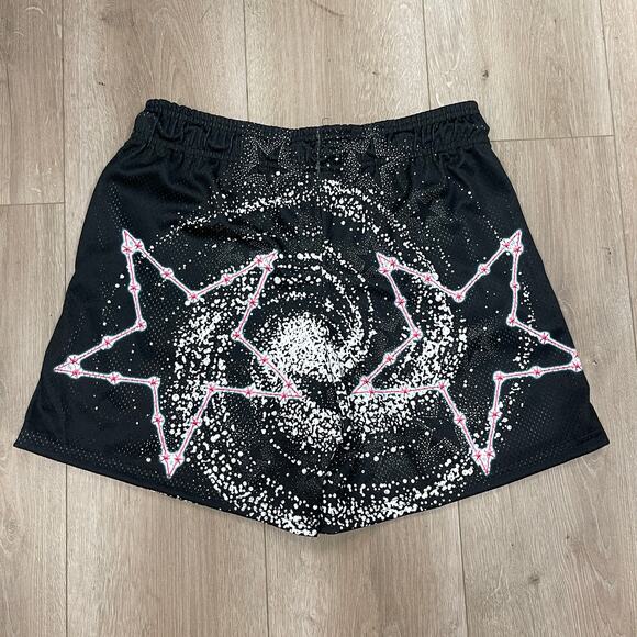 Lost Hills Sad Boyz Junior H Galaxy Stars Mesh Shorts size Medium M B4 - Picture 3 of 5